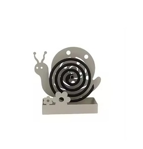 <b>Gold</b> Metal Mosquito Coil Holder Elegant Decorative Stand Organizer Religious Eco-Friendly Indian Home Kitchen Hotel Coil Incense - Product Image 5