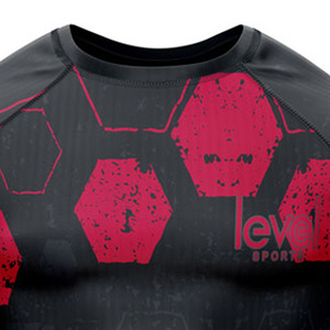 Venta al por mayor de logotipo personalizado de fábrica de impresión Rash Guard mejor diseño de los hombres de manga larga Rash Guard - Product Image 3