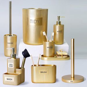 Ensemble de salle de bain en métal design pour un style de salle de bain contemporain, améliorant l'intérieur avec des accessoires élégants et assortis - Product Image 3