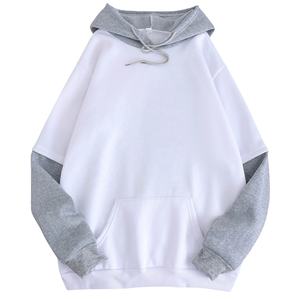 Sudaderas con capucha personalizadas al por mayor 100% algodón, tallas grandes, sudaderas con capucha de alta calidad estilo francés. - Product Image 1