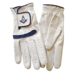 Guantes masónicos de cuero Master Mason Blue Lodge Guantes Cuero con guantes de cuero bordados de Pakistán - Product Image 1