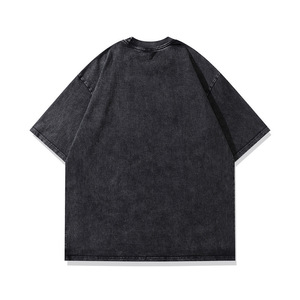 เสื้อยืดวินเทจสำหรับผู้ชายเสื้อยืดโอเวอร์ไซส์ลายกราฟิกเสื้อยืดโอเวอร์ไซส์ฮิปฮอปผ้าฝ้าย100% ฟอกสี