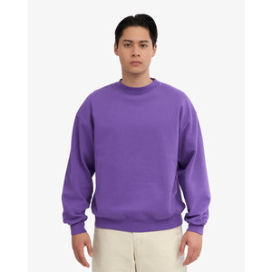 High Quality Winter Man Custom Distressed Sweatshirt Pullover <b>Thick</b> <b>Fleece</b> Lining Urban Streetwear Supplier OEM Sweatshirt - Product Image 1