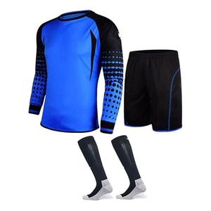 Conjunto de Camiseta y Pantalones Cortos de Portero de Fútbol de Poliéster de Alta Calidad con Diseño Nuevo y Único, Personalizable, de Secado Rápido para Árbitro de Fútbol - Product Image 6