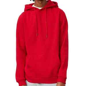 Sudaderas con capucha lisas de calidad de lujo para hombre, Sudadera con capucha de algodón 100% de color en blanco, sudaderas con capucha de peso pesado de gran tamaño para hombre - Product Image 5