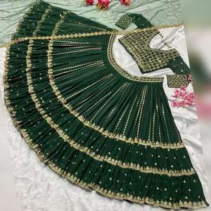 Latest Design <b>Indian</b> <b>Pakistani</b> <b>Clothing</b> Traditional Ethnic Lehenga Choli for Womens Appropriate for Wedding and Party Wear - Product Image 4