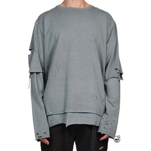 MRI Made Custom Oversized <b>Flame</b> Camouflage Print Long Sleeve T-<b>Shirt</b> O-Neck Contrast Trim Street Style Woven Polyester T-<b>Shirts</b> - Product Image 3