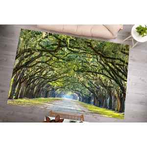 Superbes tapis à motif de chênes, Tapis superbe, Tapis chênes, Tapis doux non tissé - Product Image 2