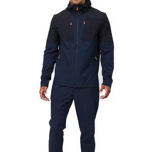 Conjunto Deportivo de Nylon Personalizado Estilo 2026, Chaqueta Cortavientos con Cremallera y Capucha, Conjunto Cortavientos Liso para Hombre - Product Image 1