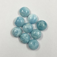 10 mm Natur-Larimar runder glatter Cabochon-Schmuck Großhandel lose Edelsteine kaufen direkt vom indischen Hersteller Online-Verkauf