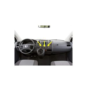 Panneau de commande de chauffage Volkswagen Transporter T5 2004-2010, bouton de réglage, clavier, interrupteurs à température contrôlée (TDS) - Product Image 3