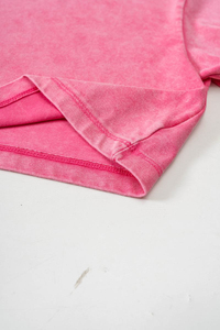 เสื้อยืดโอเวอร์ไซส์ผู้หญิง OEM 230G ลายกราฟิกการ์ตูน ล้างสีแบบ Acid Wash ผ้าฝ้าย ตัดเย็บตามแบบ สกรีนโลโก้ได้ เสื้อครอปท็อปผู้หญิงโอเวอร์ไซส์ - Product Image 3