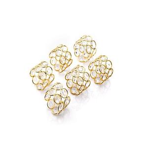 ผ้าเช็ดปากแหวนสแตนเลสสีทองสำหรับตกแต่งโต๊ะในโรงแรมและร้านอาหาร - Product Image 3