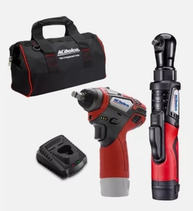 (HY) Kit combiné clé à cliquet et clé à chocs sans balais ACDelco 12V. - Product Image 1