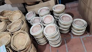 Concevez votre propre panier à plateau en rotin: panier de rangement tissé naturel - Product Image 2