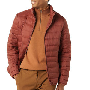 Wholesale Custom Logo Printed Men Puffer Jackets Best Design Men Regular Fit Men's Puffer Jacket <b>For</b> Adults - Product Image 1