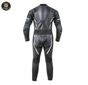 Combinaison de course moto homme personnalisable, respirante et imperméable, avec logo imprimé sur mesure pour l'été/l'hiver – Vêtement de sport en cuir - Product Image 2