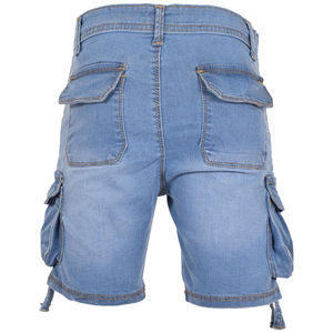 New Latest High Premium Quality 100% Cotton Stretchable Waist Knee Length Blue Man's <b>Denim</b> Shorts With Straight Style,Shorts - Product Image 2