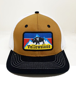 <b>Yellowstone</b> Trucker <b>Hats</b> Mesh Custom Woven Patch Logo Performance Men Trucker Richardson 112 Style Promotional Brand Name - Product Image 1