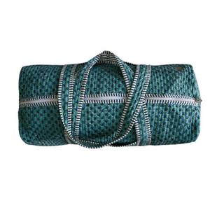 Sac de voyage de luxe léger en coton matelassé à motif floral avec fermeture éclair, imprimé à la main en style bohème indien, idéal pour le week-end - Product Image 3
