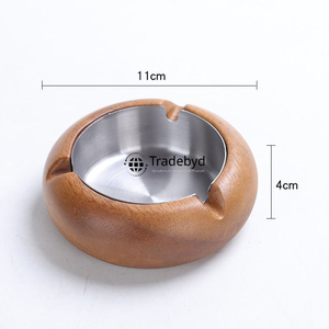 Cenicero de madera Tradebyd, elegante bandeja de madera hecha a mano para fumar, soporte para cenizas de diseño único para Bar, cafetería y uso doméstico - Product Image 5
