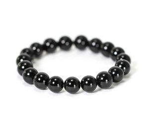 Bracelets perlés en pierre de Tourmaline noire 4MM 10MM cristal Agate poli accessoires de mode de pierres précieuses - Product Image 1