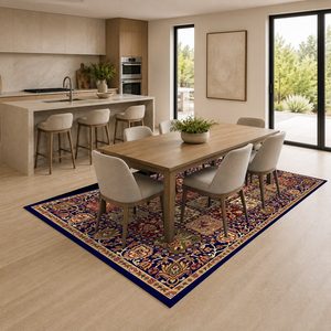 Alfombra de Área Chenille LXDP-0340 de RUGS DEPOT, Roja Borgoña, Tradicional Oriental, Impresa Digitalmente, Lavable a Máquina, Antideslizante, Venta al Por Mayor - Product Image 4