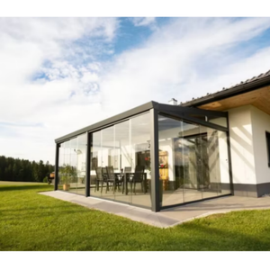 Véranda 4 saisons et véranda extérieure vitrée pour arrière-cour Véranda imperméable en <span class=keywords><strong>aluminium</strong></span> Couverture de terrasse pour jardin d'hiver - Product Image 5