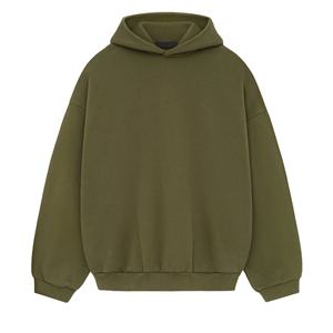 Breathable Winter Men's Custom Logo Solid Long Sleeve Fleece Hoodie <b>Waterproof</b> Windproof Cotton Polyester Casual OEM Wholesale - Product Image 1