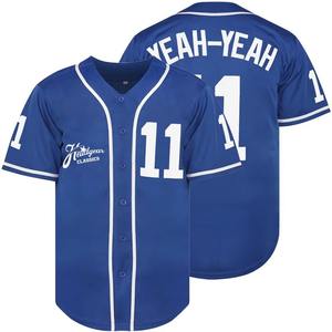 Offre Spéciale personnalisé sérigraphie 100% Polyester Raglan Baseball Shirt/bouton vers le bas personnalisé Baseball Jersey - Product Image 5