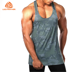 Camisetas sin mangas de algodón/fibra de bambú para hombre - Product Image 1