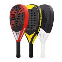 Oferta Especial: Raqueta de Tenis Playa JAS Personalizada de Fibra de Carbono 3K 12K 18K con Impresión Profesional, Forma de Diamante/Lágrima, Portátil de Poliéster