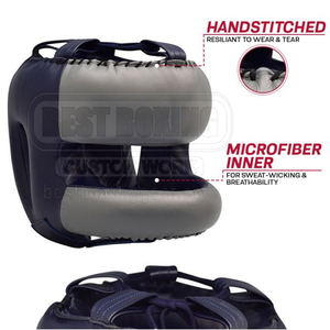 Protector de cabeza de artes marciales para adultos y niños, cuero de PU, protector de cabeza transpirable antideslizante absorbente de golpes para Karate - Product Image 5