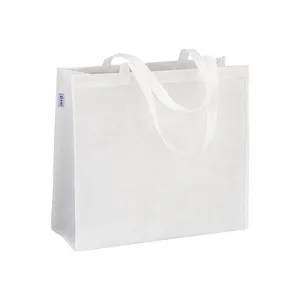 Borse Shopper Promozionali Eco-Friendly in R-PET con Manici Lunghi e Design Resistente con Soffietto - Product Image 2