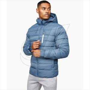 2025 alta calidad personalizada hombres Puffer abrigo chaquetas a prueba de viento diseñador burbuja poliéster negro invierno Logo estilo Casual - Product Image 1