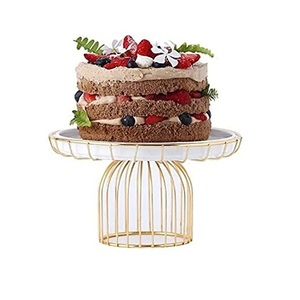 Support à gâteau de luxe écologique le plus vendu, en fil de laiton de haute qualité pour présentation de gâteaux, exportateurs indiens - Product Image 1