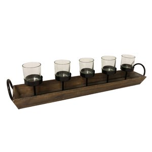 New Design Metal and Wooden <b>Tealight</b> <b>Holder</b> Hot Selling <b>Tealight</b> Votive for Home Decoration Wholesale - Product Image 6
