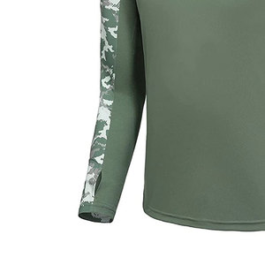 Personnaliser votre conception Sublimation maillot de pêche à capuche pour les hommes meilleure vente confortable Fit hommes chemises de pêche en plein air - Product Image 5