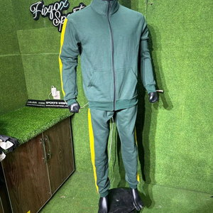 Survêtements de sport d'hiver personnalisés pour hommes avec un design imprimé de strass, en molleton de coton, fermeture à cordon - Product Image 1