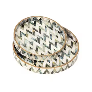 2024 dernier plateau Design pour la décoration de table de bureau à domicile et l'utilisation de la cuisine plateau de service de cuisine plateau à manger (taille 8X8 pouces) disponible - Product Image 5