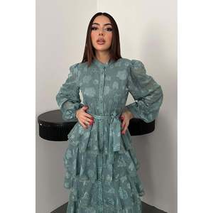 Vestido con volantes Mint Kat Kat - Verde menta - Product Image 3