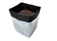 Sacs de culture robustes en LDPE noir et blanc, sacs de pépinière en gros pour arbres, plantes, semis, café et culture agricole