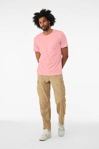 Bella + Canvas Unisex Jersey <b>T</b> <b>Shirt</b> - 3001C - PINK - Product Image 4
