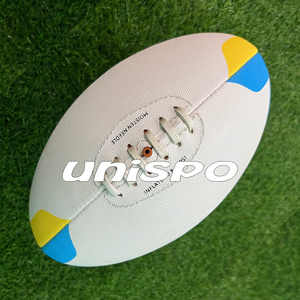 ฟุตบอลกฎออสเตรเลียทําจากยางซิงลูกฟุตบอล afl เย็บมือ ฟุตบอลออสเตรเลียเย็บมือเต็มรูปแบบลูกฝึกซ้อมที่ดีที่สุด - Product Image 1