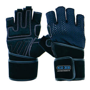 ราคาโรงงาน รับสั่งทำโลโก้ ถุงมือยกน้ำหนักหนังครึ่งนิ้ว สำหรับปั่นจักรยาน / สินค้าขายดีประจำปี 2024 - Product Image 5