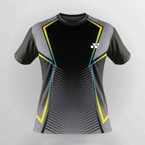 เสื้อยืดคุณภาพสูงสำหรับการพิมพ์แบบระเหิด เสื้อยืดกีฬาผู้ชาย ชุดแบดมินตัน ชุดกีฬา เสื้อผู้ชายพิมพ์โลโก้ตามสั่ง - Product Image 3