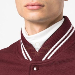 Nouveau design, couleur unie, veste Letterman pour hommes, vêtements chauds, vestes pour hommes à vendre - Product Image 6