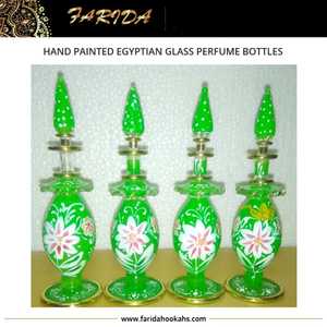 Gamme exclusive 2025 Nouveauté Luxe Vente flash Design unique Flacons de parfum en verre égyptien peints à la main avec compte-gouttes Personnalisable - Product Image 3