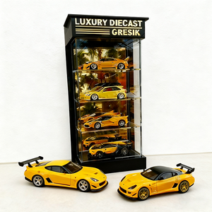 علبة عرض سيارة دييكاست فاخرة مع ضوء لغرفة تجميع العجلات الساخنة - Product Image 4