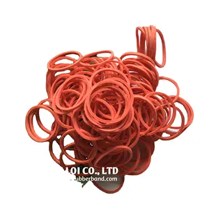 Factory price Selling Pink color elastic rubber bands bright RED Natural rubber band cheap price custom band use for office